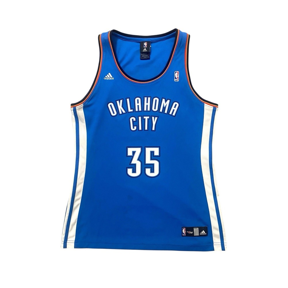 Kevin Durant Oklahoma City Thunder Jersey Womens L Adidas NBA4Her Basketball